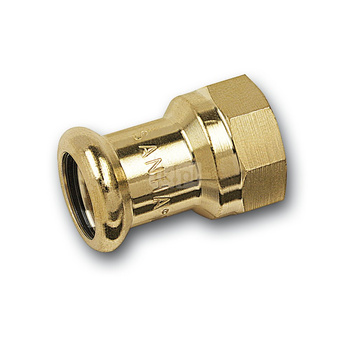 Mufa SANHA PURAPRESS, brąz, 15 mm x 3/4'' (zw x GW)