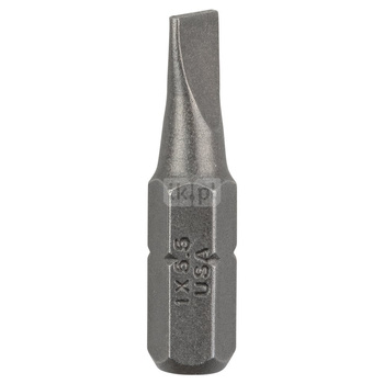 Standardowa końcówka wkręcająca do śrub z rowkiem podłużnym (S) Szczelina S 1,0 x 5,5