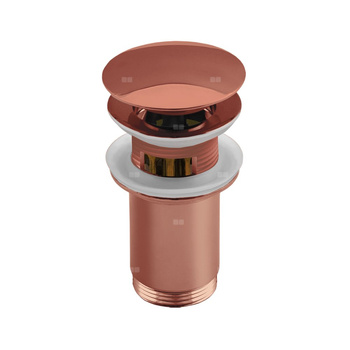 Zestaw odpływowy do umywalki PERFEXIM SPPMK07OW różowe złoto 2 3/4'', przycisk duży okrągły wypukły