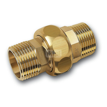 Śrubunek SANHA PURAFIT z uszczelką trzyczęściowy, miedź, 3/4'' (GZ)