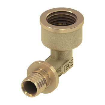 Mufa przejściowa 90' TECE flex, mosiądz, 32 mm x 1'' (zz x GW)