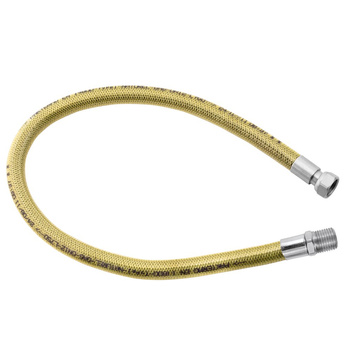 Wąż do gazu FERRO ze złączem gwintowanym 1/2'' Gwint wewnętrzny x Gwint zewnętrzny 750 mm, oplot: PCV