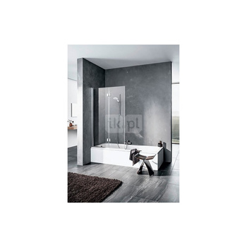 Kermi Ściana skład. Liga 2PL 1000x1500 980-1005 SIHG ESG Clean Składany 2-skrzydłowy parawan nawannowy drzwi otwierane w lewo