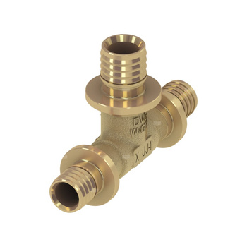 Trójnik TECE flex redukcja 90' mosiądz 20 mm x 16 mm x 16 mm (końcówka wtykowa x końcówka wtykowa x końcówka wtykowa)