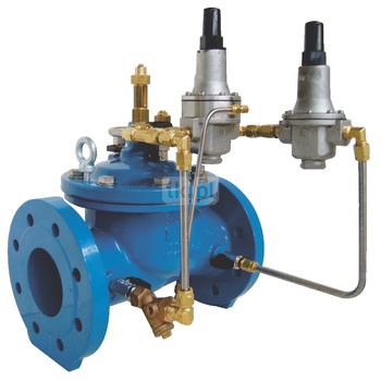 Zawór pierwszeństwa (do automatycznej redukcji i stabilizacji ciśnienia za zaworem wraz z funkcją priorytetową), typ C104, Pnom 2,5 Mpa DN 150