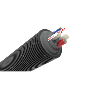 HEATPEX DELTA PEX Rura preizolowana HQ 2x32PN6 + 2x25PN10/160