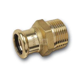 Nypel SANHA PURAPRESS, brąz, 67 mm x 2 1/2'' (zw x GZ)