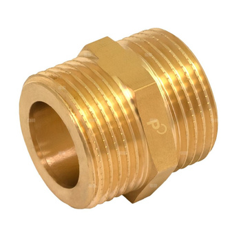 Nypel wzmocniony pod uszczelkę płaską PERFEXIM, mosiądz, 1 x 1 (GZ)