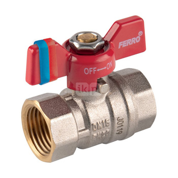 Zawór kulowy FERRO F-COMFORT 3/4'' GW, uchwyt: motylek