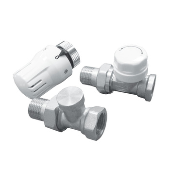 7024 Komplet termostatyczny prosty do podłączenia grzejnika DN15, PN10