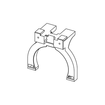 Uchwyt do kolana dopływowego i odpływowego TECE profil