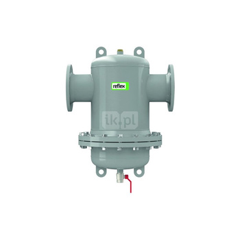 Separator mikropęcherzy REFLEX D 150 R, 10 bar / 110'C, DN150/PN16, z kołnierzem rewizyjnym, kolor: szary