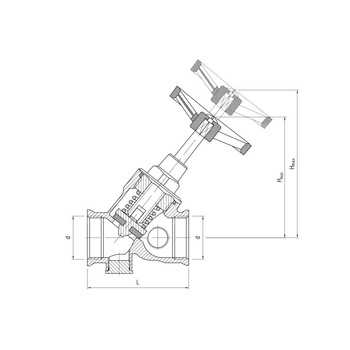 1620 Zawór skośny antyskażeniowy 1"