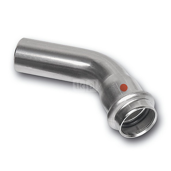 Łuk 45' SANHA NiroTherm Press nyplowy, stal nierdzewna, 76,1 mm (zw x zw)