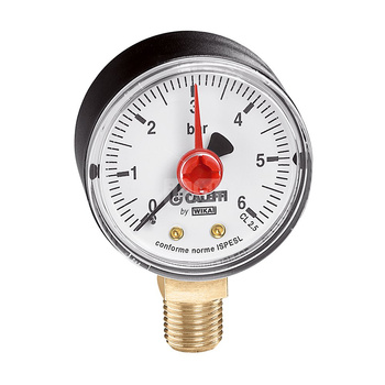 Manometr, przyłącze środkowe tylne, 1/4", 0-4 bar, O 50