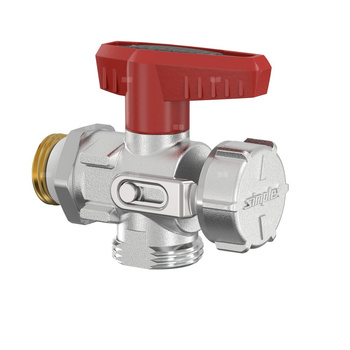 KUREK KULOWY KFE 1/2" KATOWY BEZ ZLACZKI DO WEZA