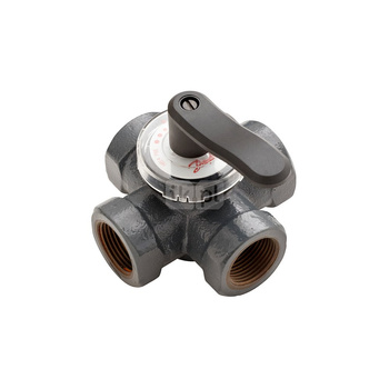 Zawór HRE 4 PN6 20/6.3 obrotowy, 4-drogowy Rp3/4 do układów centralnego ogrzewania