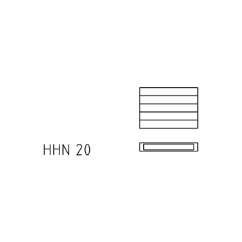 Kermi ściana grzewcza HHN20 980x72x1500 pozioma, RAL9016, 6 bar, z osłoną, AB12