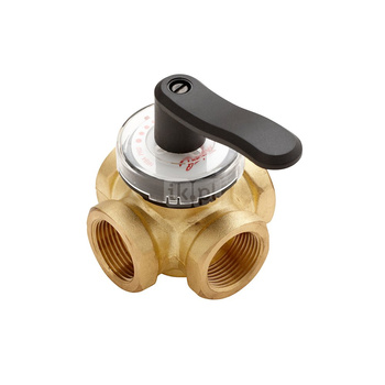 Zawór regulacyjny 3-drożny DANFOSS mosiądz (stan surowy) GW metryczny, 50 mm, max. 110'C, max. 2bar, ze sterowaniem elektrycznym