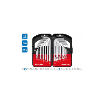 Klucze imbusowe + torx 18