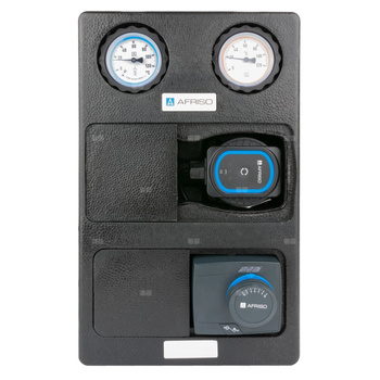 Grupa pompowa AFRISO PrimoTherm K 180-2 DN 25 AP 3-WM-SM GZ x GW 1 1/2'' x 1'', z zaworem mieszającym, z izolacją, z pompą obiegową AFRISO APH 361 25-7/180 mm, z siłownikiem arm 343 proclick