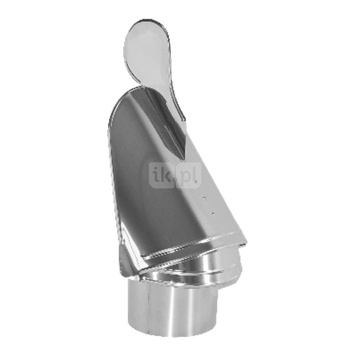 Zakończenie HUSAR fi200mm z króćcem - podstawa rurowa wciskana