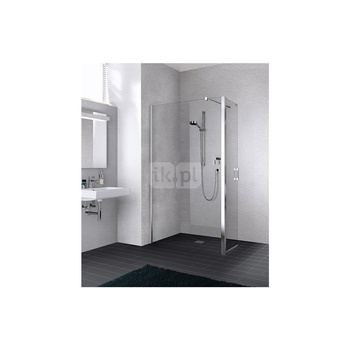 Kermi Walk-In Liga T1L 1030x 2000 GAK: 985-1010 srebro wysoki połysk, szkło ESG przezroczyste z Clean