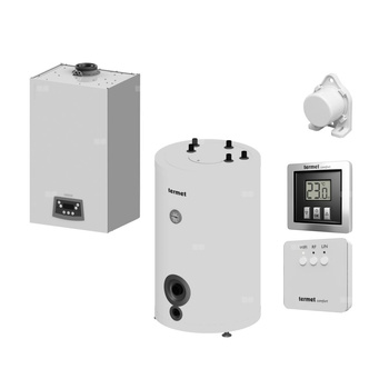 Pakiet 2 z kotłem i zasobnikiem SG PLUS 120l - Kocioł gazowy jednofunkcyjny TERMET ECOCONDENS NEX wiszący 24 kW