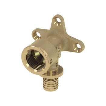 Kolano naścienne 90' TECE flex, mosiądz, 25 mm x 3/4'' (zz x GW)