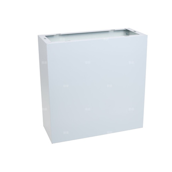 Postument z blachy do skrzynek gazowych o podstawie 600 x 250 mm, H=600 kolor popielaty