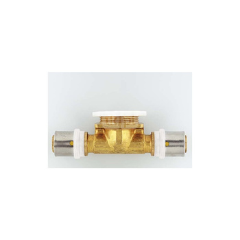 Trójnik HERZ Cu 16x2 x 1/2'' x 16x2 (zz x GZ x zz)