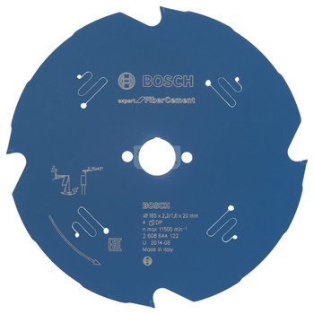 Ostrze do piły tarczowej Expert for Fibre Cement KSB EXPERT FOR F.C. 165X20X2,2 4T