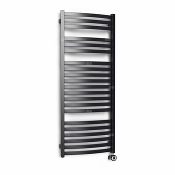 CONCEPT Grzejnik el. Sydney, 710/600, czarny mat, podł ES, kabel prosty bez wtyczki z maskownicą