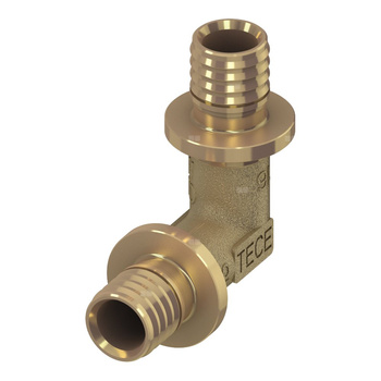 Kolano 90' TECE flex, mosiądz, 50 mm (zz x zz)