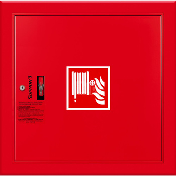 Hydrant DN 52 wnękowy ze zwijadłem, wąż 20 m, zamek patent, RAL 3000