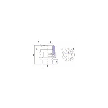Złączka UNIPAK 0R43410357, 1 1/2'' (GW x GZ)