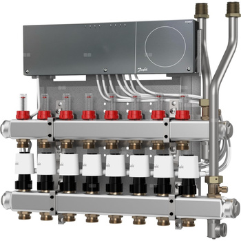Rozdzielacz SGC, 12 connections, ICON controller 230V, flow meter, zone valve