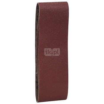 3-częściowy zestaw taśm szlifierskich do szlifierek taśmowych, wersja czerwona K = 60, 80, 100