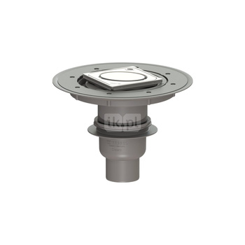 Wpust Classic DN70, odpł. pion., z nasadka Variofix i kratką owal 120x120