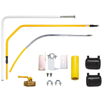 Przyłącze gazu płynnego 2GN, bez skrzynki, bez reduktorów pod kurek sferyczny DN15