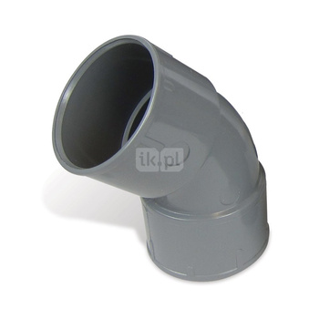 Łuk PVC 45° M/F i F/F fi 80mm