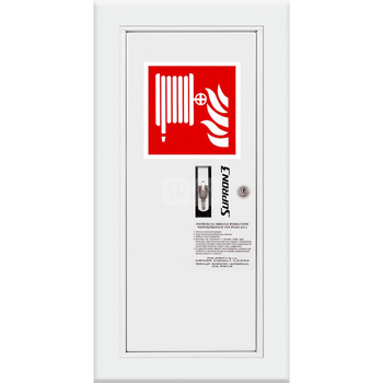 Hydrant DN 52 wnękowy boczny ze zwijadłem, wąż 20 m, zamek patent, RAL 9003 lewy