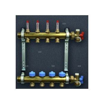 Pakiet rozdzielacz HKV 7 z przepływomierzami, zawory + końcowki