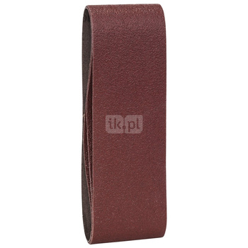 3-częściowy zestaw taśm szlifierskich do szlifierek taśmowych, wersja czerwona K = 60