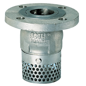 Kosz ssawny kołnierzowy, zamknięcie grzybkowe wspomagane sprężyną, typ 302X, DN 100, PN16