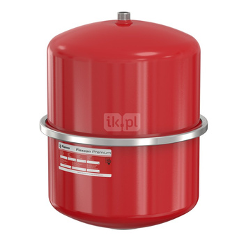 Naczynie wzbiorcze wiszące FLAMCO MEIBES Flexcon Premium, pojemność 25 l 1.5-, 3 bar / 120'C fi3/4'', kolor czerwony, do instalacji chłodn.C.O.