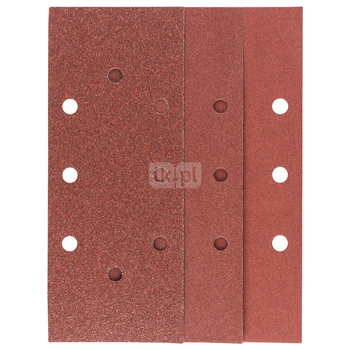 10-częściowy zestaw papierów ściernych do szlifierek oscylacyjnych K = 60, 120, 180