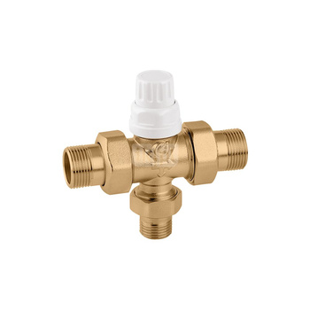 Trójdrożny zawór strefowywspółpracujący z siłownikami termoelektrycznymi serii 6563, 6561, 6562 i 6564 1/2" 3,7