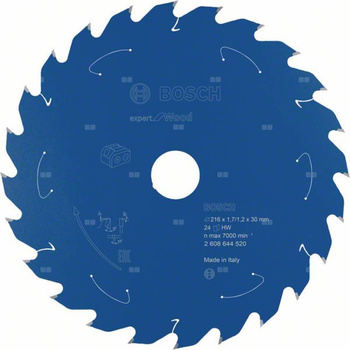 Ostrze do piły tarczowej bezprzewodowej Expert for Wood 216 x 1,7 / 1,2 x 30 T24