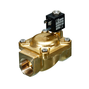 Typ WZB2 - zawór elektromagnetyczny z serwosterowaniem wraz z cewką, normalnie otwarty, zasilanie 1x230V 50Hz, uszczelki i membrana: FKM, Pnom 2,5 MPa, tmax=140 st.C. 1''